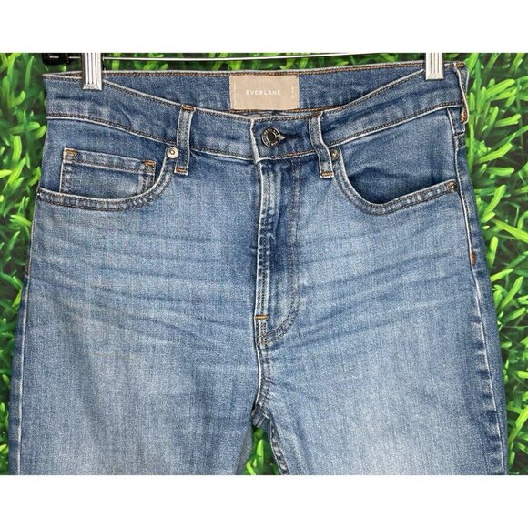 Everlane Women's Size 27 Ankle High Rise Medium Wash Denim Blue Jeans - Picture 2 of 5
